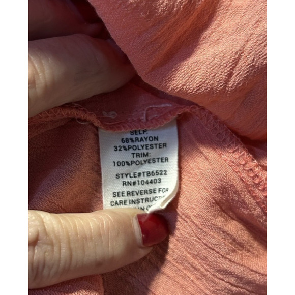 Mine Anthropology Tank Top M Scalloped Crochet Lace Funnel Neck Boho Chic Girly - Picture 8 of 9